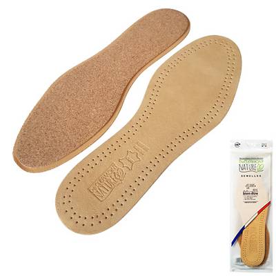 De Clermont Nature Semelles Cuir VELOURS, Taille 36/37 1 paire