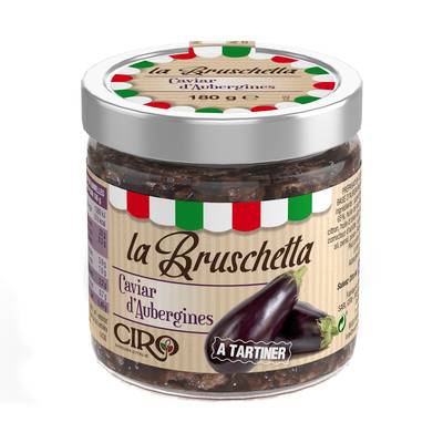 Ciro Bruschetta caviar d'aubergine sans gluten, 180g