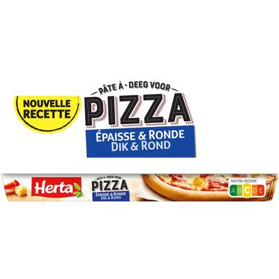 Herta Pâte à Pizza Epaisse et Ronde, 450g