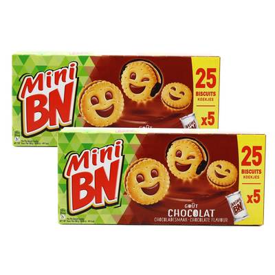 BN Mini BN Chocolat, 2 paquets de 5x35g
