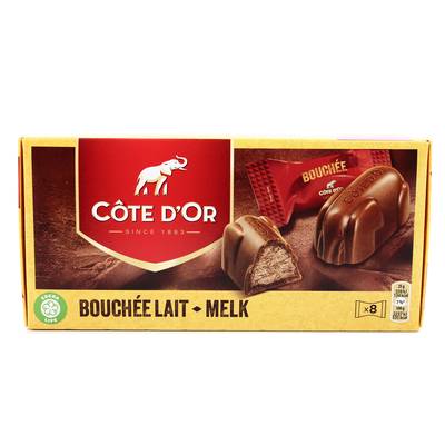 Côte d'Or Bouchée au chocolat au lait x8, 200g