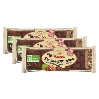 Mamie Bio Barre chocolaté bio L'Encas Gourmand, 3x35g