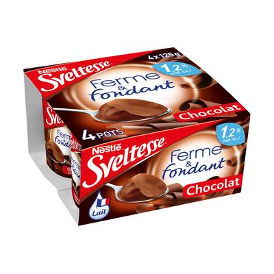 Sveltesse Yaourts chocolat 1,2%mg, 4x125g