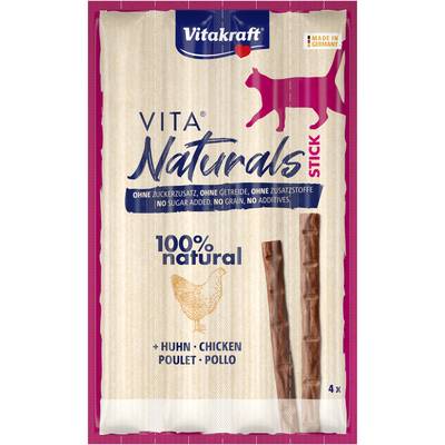 Vitakraft VitaNaturals Bâtonnets Poulet - Friandise pour chat, 4x5g