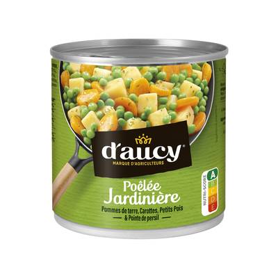 D'aucy Poêlée Jardinière- Pommes de Terre, Carottes, Petits Pois, 290g