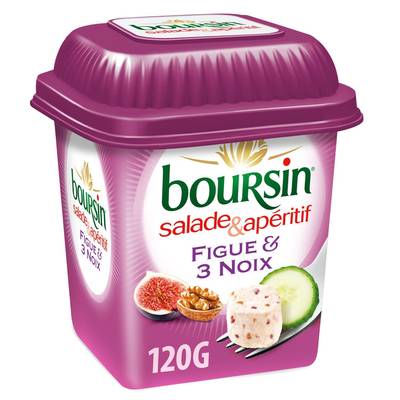 Boursin Dés de fromage figue et noix, 120g