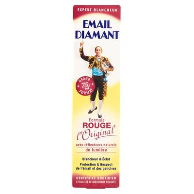 Email diamant Dentifrice formule rouge blancheur et éclat, 75ml