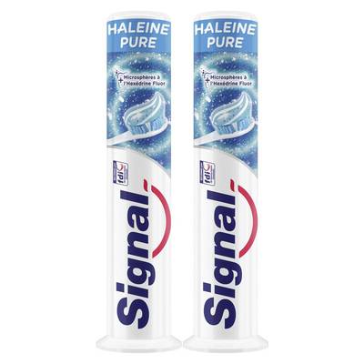 Signal Dentifrice fraîcheur haleine pure, 2x100ml