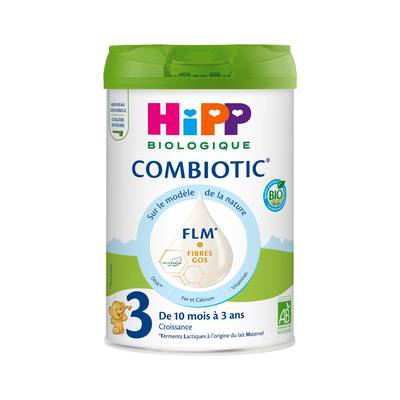 Hipp Lait de Croissance Combiotic FLM Bio 3 en Poudre Bébé Dès 10 mois, 800g