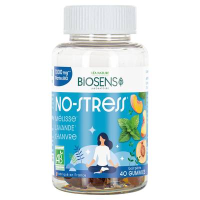 Biosens 40 Gummies No-Stress Bio - Mélisse, Lavande, Chanvre, 100g