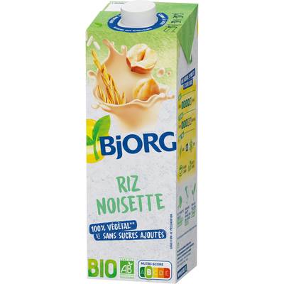 Bjorg Riz Noisettes Bio Boisson Végétale, 1L