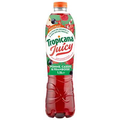 Tropicana Boisson aux jus de fruits, aromatisée saveur pomme cassis framboise, 1,5L