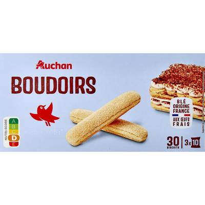 Auchan Boudoirs aux oeufs frais, 175g