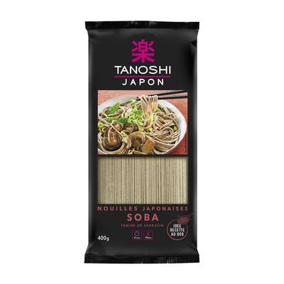 Tanoshi - Japon Nouilles Japonaises sèches Soba, 400g