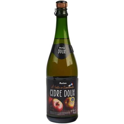Auchan Terroir Cidre doux terroir IGP Normandie 2.5°, 75cl