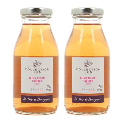 Nectars de Bourgogne Pur Jus de raisin Muscat du Luberon, 2x25cl
