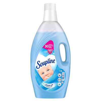 Soupline Adoucissant Grand air dilué, 1,9L