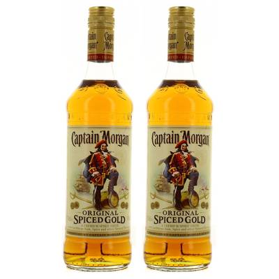 Captain Morgan Rhum original spiced gold 35°, 2x70cl