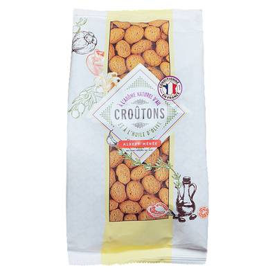 Albert Ménès Croûtons à l'Huile d'Olive parfumés à l'Ail, 100g