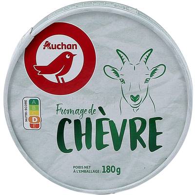 Auchan Fromage de chèvre, 180g