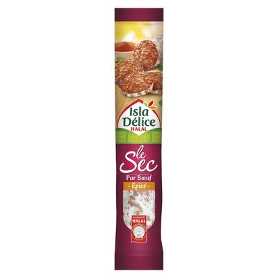 Isla Délice Saucisson Le Sec Epicé Pur Boeuf - Halal, 200g