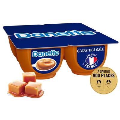 Danette Crème dessert caramel salé, 4x125g