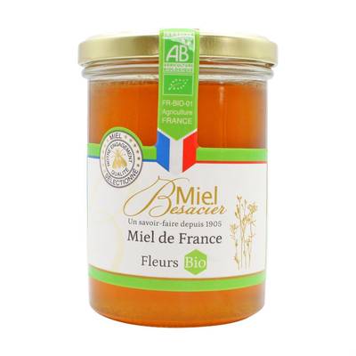 Miel Besacier Miel de Fleurs Bio de France, 500g