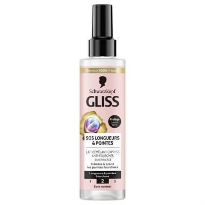 Schwarzkopf - Gliss Lait Démêlant Express Gliss SOS Longueurs & Pointes, 200ml