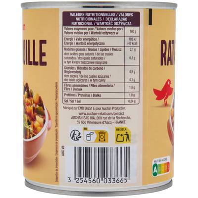 3254560033665 - Auchan - Ratatouille