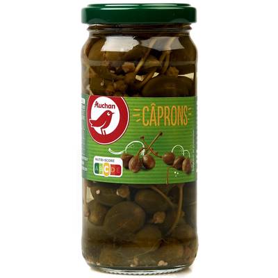 Auchan Câprons en bocal, 110g