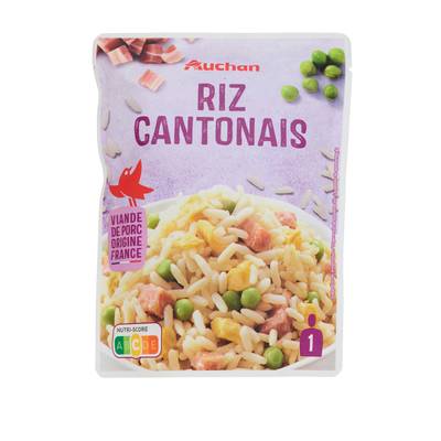 Auchan Riz cantonais sachet express micro-ondes, 250g