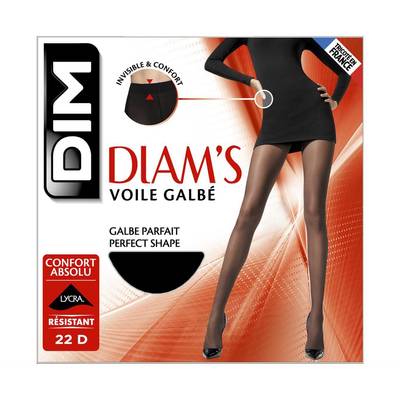 Dim Collant Diam's Voile Galbé Noir 22D, Taille 1