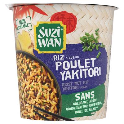 Suzi Wan Riz Saveur Poulet Yakitori en Cup, 65g