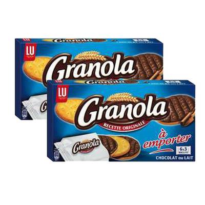 Granola Pocket chocolat au lait, 2x225g
