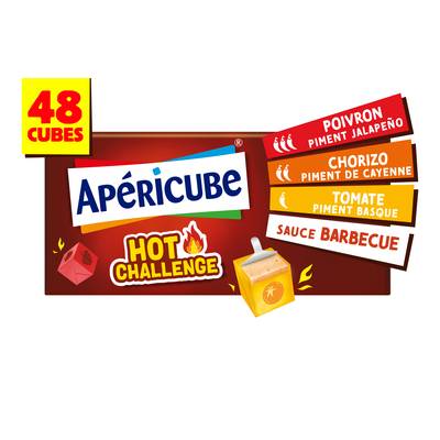 Apéricube Minis fromages Hot Challenge, 48 cubes - 250g