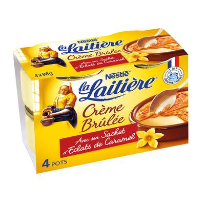 La laitière Crème brûlée, 4x100g