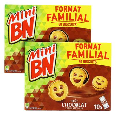 BN Mini choco goût chocolat, 2x350g