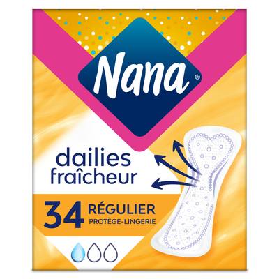 Nana Protège-slips fraîcheur quotidienne, 34 pièces