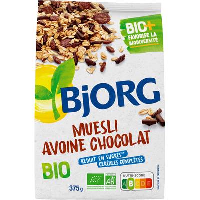 Bjorg Muesli Avoine Chocolat Bio, 375g
