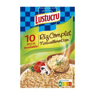 Lustucru Riz Complet 10 minutes en Vrac, 450g