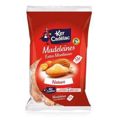 Ker Cadélac Madeleines Extra Moelleuses Nature, 400g
