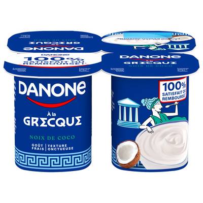 Danone Yaourt à la grecque coco, 4x110g