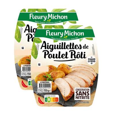 Fleury Michon Aiguillettes de Poulet Rôti, Lot de 2x150g