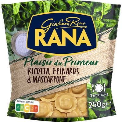 Giovanni Rana Raviolis Frais Ricotta, Epinard & Mascarpone, 250g