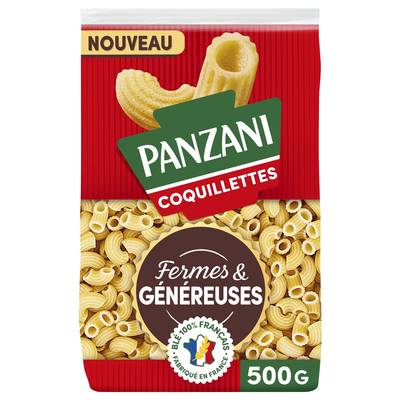 Panzani Pâtes Coquillettes Fermes et Généreuses Premium, 500g