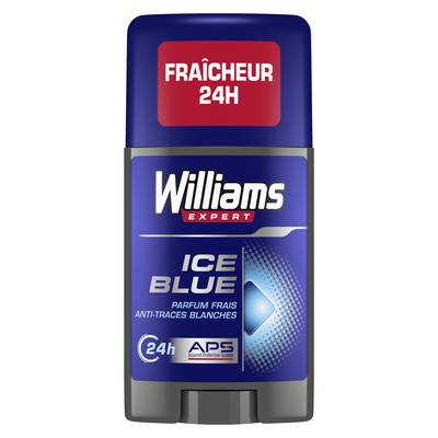 Williams Expert Déodorant Stick Ice Blue 24h, 75ml