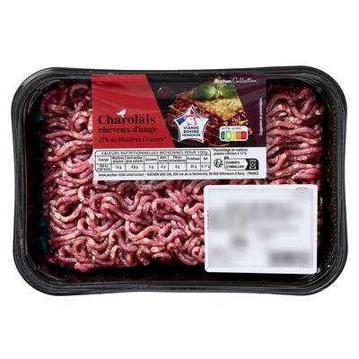 Auchan Collection Haché Vrac Charolais 12% Cheveux d'Ange, 350g
