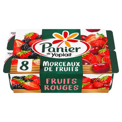 Panier de Yoplait Yaourts Fruits Rouges morceaux de fruits, 8x125g