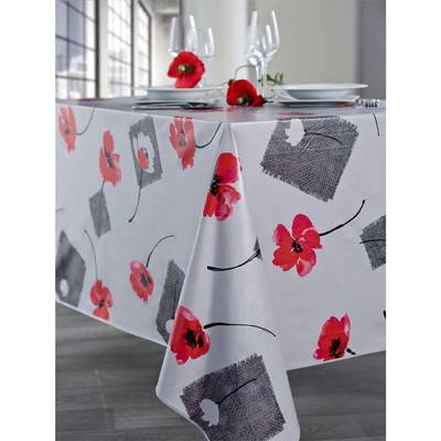 Calitex Nappe en toile ciré blanc, 140 x 200 cm