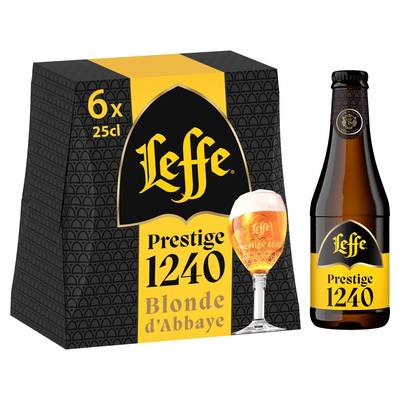 Leffe Bière blonde Prestige 1240, 6x25cl